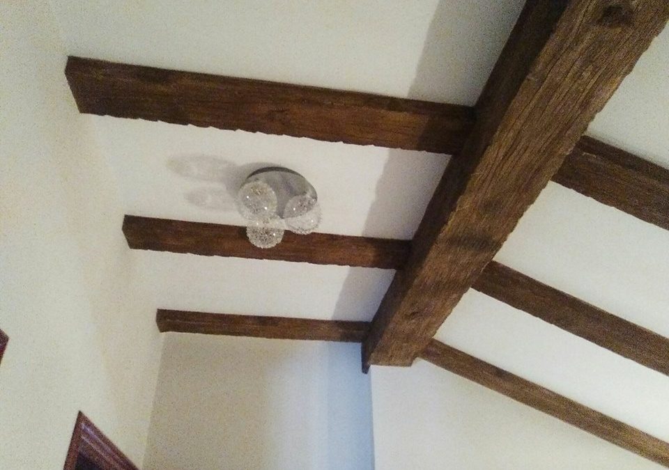 VIGAS DE YESO IMITACIÓN MADERA